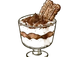Gezeichnetes Spekulatius-Tiramisu im Glas